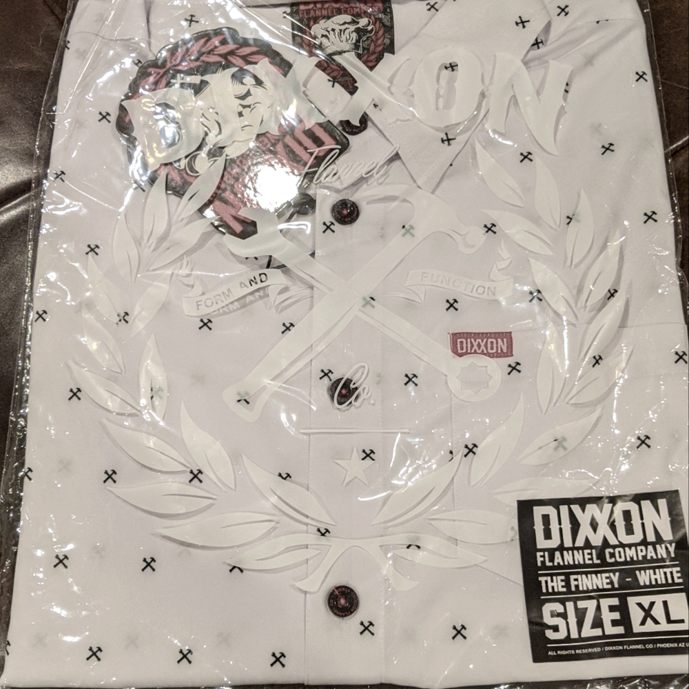 XL DIXXON White Finney short sleeve